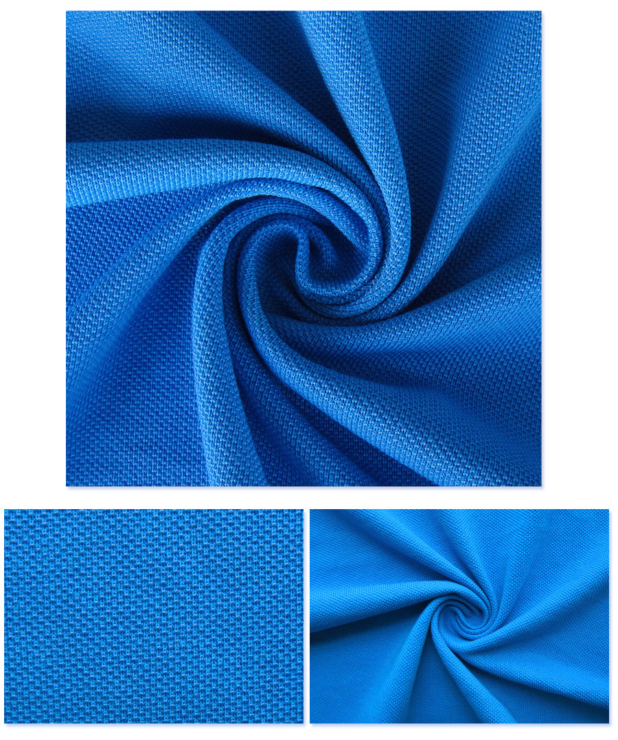 180 g merzerisierter 85 % Polyester 15 % Baumwolle TC Spandex Piqué-Stoff